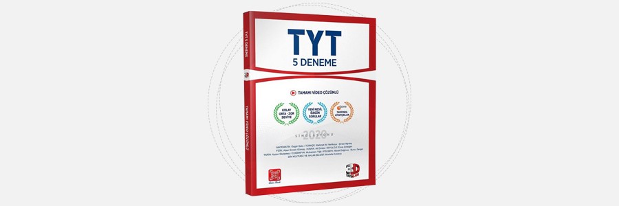 TYT 5 Deneme 2020 Simülasyonu - 3D Yayınları 2 TYT 5 Deneme 2020 Simülasyonu - 3D Yayınları 1
