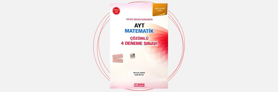 AYT Matematik 4 Deneme Sınavı Kırmızı Seri Esen Yayınları 13