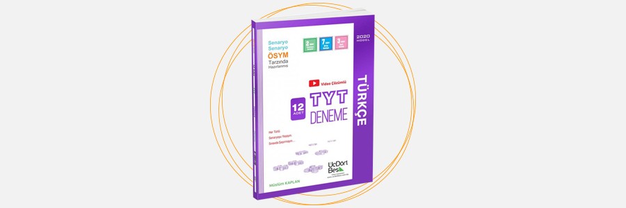 TYT Türkçe 12'li Deneme ÜçDörtBeş Yayınları 1