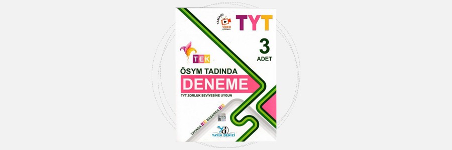 TYT Ösym Tadında 3 Tek Serisi Deneme - Yayın Denizi 11 TYT Ösym Tadında 3 Tek Serisi Deneme - Yayın Denizi 10